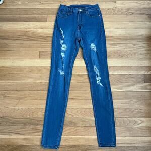 T & Y Fashion Distressed Jeggings - Size S
